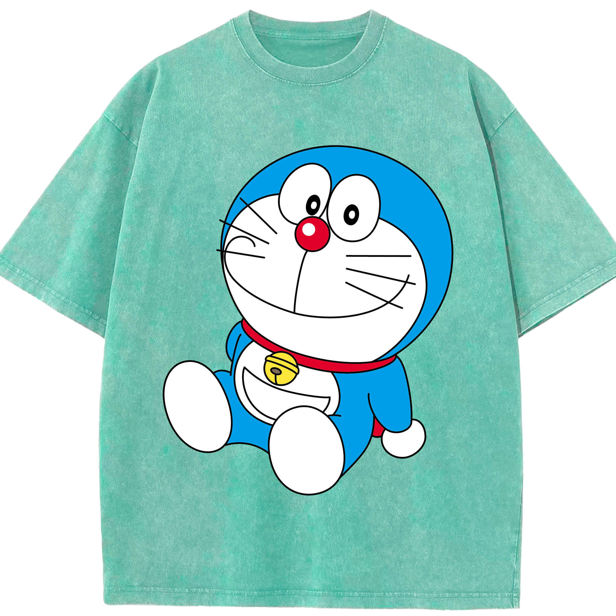 （画像用） ドラえもん Doraemon 綿100% ヴィンテージ風 半袖Tシャツ（フロントプリント）